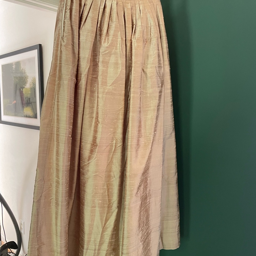 Source Unknown Tan Maxi Skirt